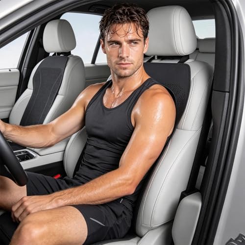 Almohadilla refrescante para asiento coche de cuero ventilado con acabado cómodo 2