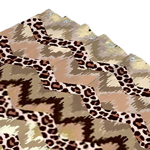 Rideau de douche imperméable CHEHONG anti-éclaboussures en tissu polyester avec crochets - 4