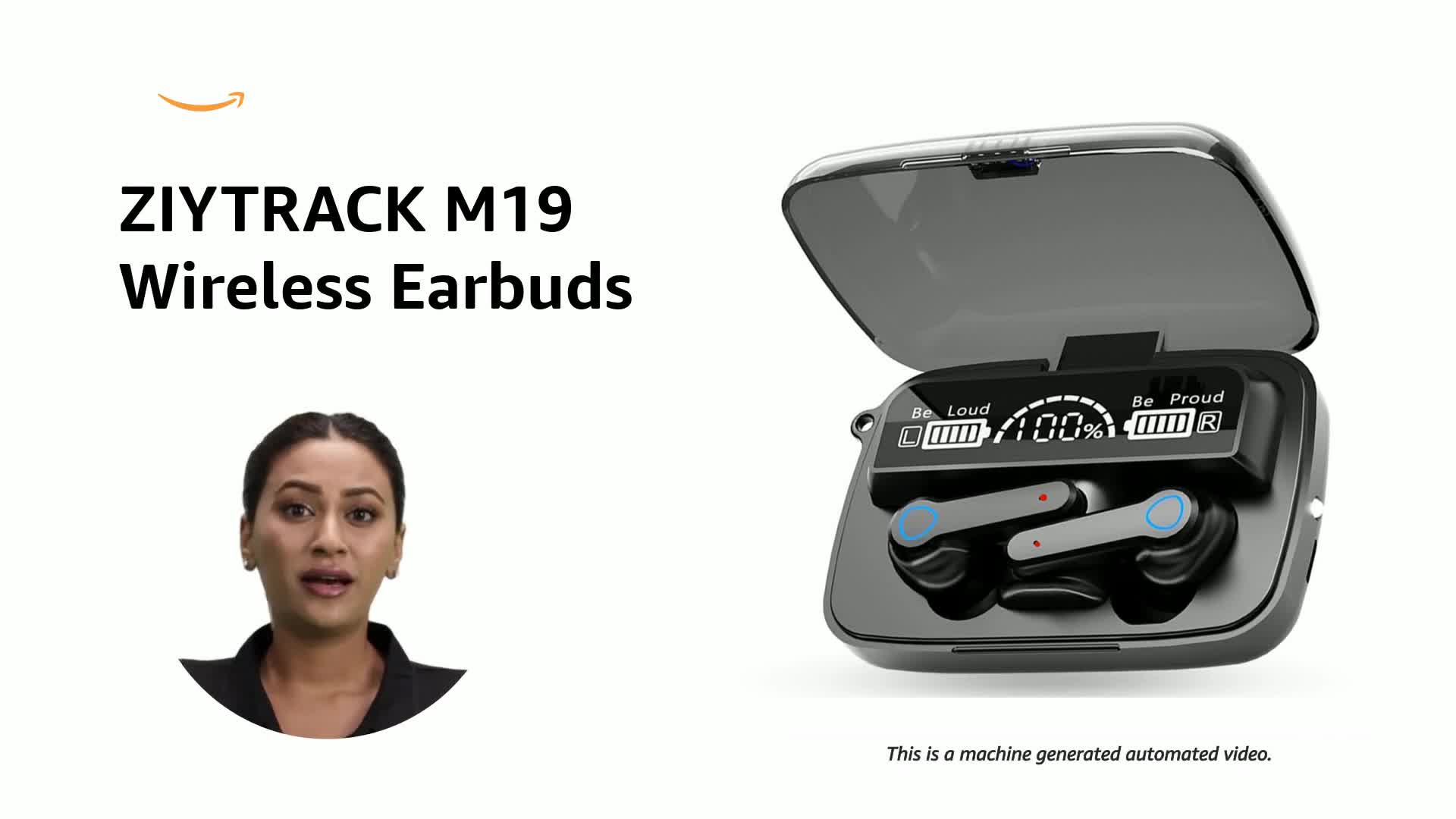 ZIYTRACK M19 Earbuds Bluetooth Wireless Headphone in Ear with Led