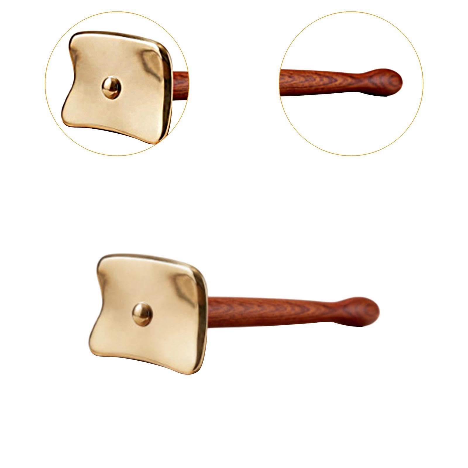 MERIGLARE Tabla Gua Sha, herramienta masaje autoraspante versátil para todo el cuerpo, con respaldo madera ergonómico, L