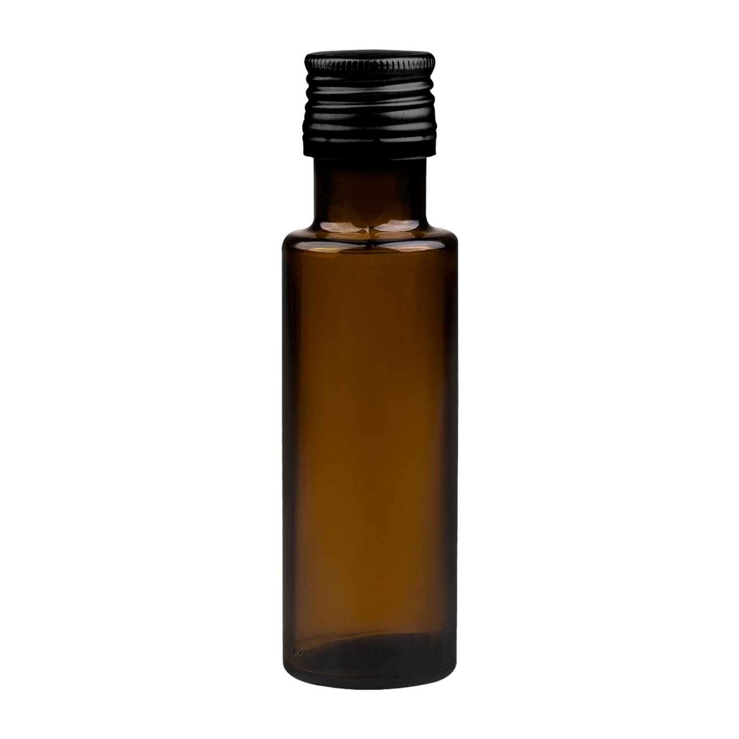 Szklana butelka Dorica 100 ml, oliwkowozielona z dozownikiem – na oliwę z oliwek, olej i produkty kosmetyczne (50x)