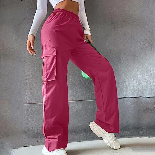 Cargo Pants for Women High Waisted Wide Leg Casual Pants Baggy Lightweight Hiking Pant Outdoor Travel Pant with Pockets2