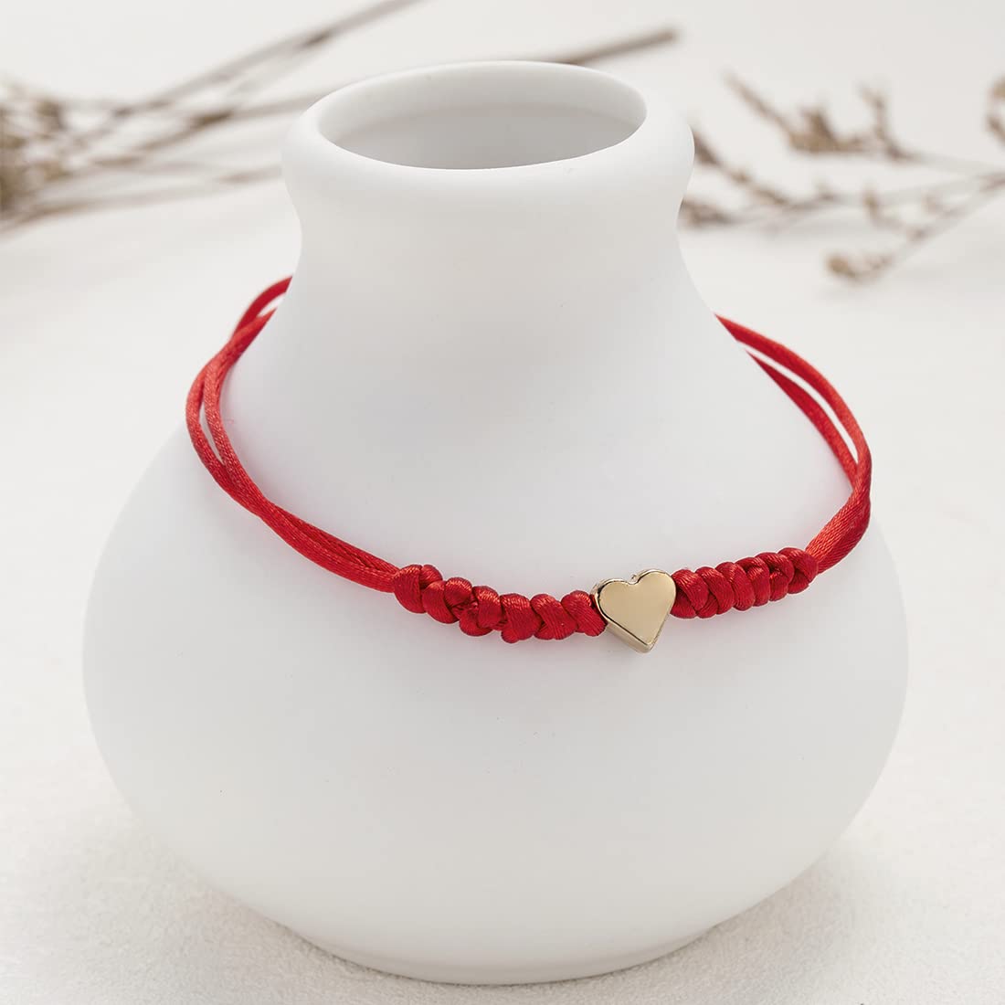 Set 7 Bracciali Elasticizzati San Valentino FAERLIIRY – Perline Heishi Con Cuori E Scritte LOVE KISS XOXO – Regalo Donne