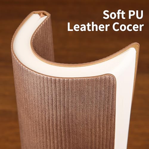 Image of Lined Journal Notebook for Work College Ruled Note Book 5.79 inchx8.27 inch A5 PU Leather Daily Journaling 216 Pages for Women Men Writing Home School Supplies Business (RoseGold)