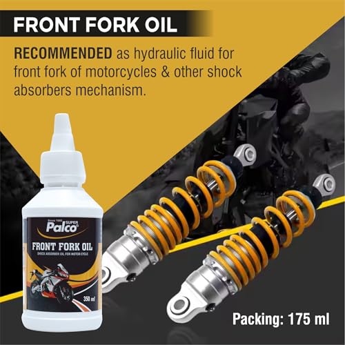 Image of PALCO PAL FRONT FORK OIL | Suspension Fork Fluid | Shock Absorber Oil for Comfortable Ride | Superior Damping Performance, and long-lasting suspension Oil 350 ml (Pack of 5)
