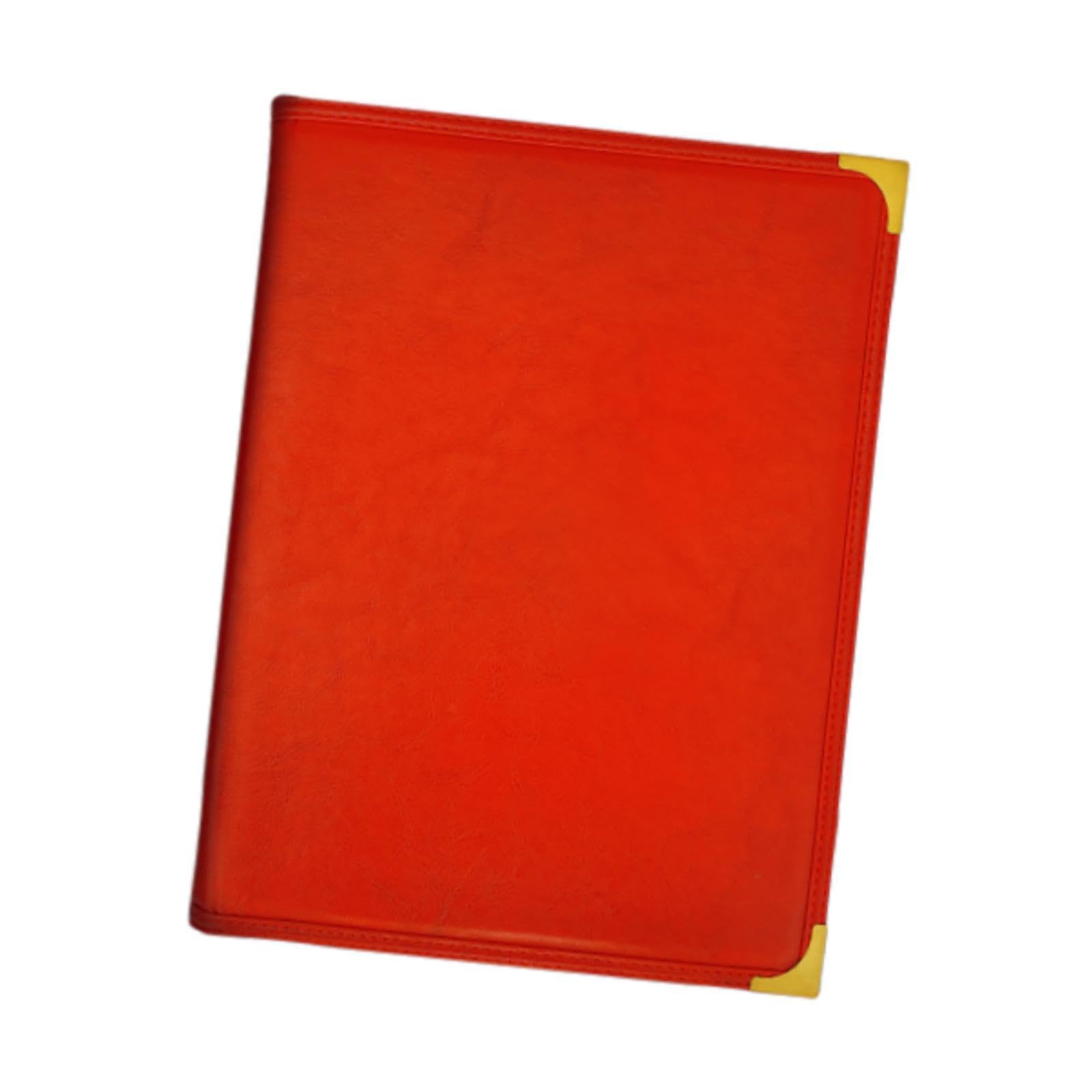 Milageto Porta menù ristorante, porta menù, tasca trasparente ricaricabile, 12 visualizzazioni, menù per ristorante, bar, caffetteria, matrimonio, Rosso