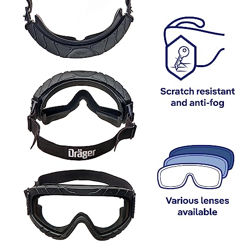 Dräger Safety Glasses for Work X-pect 4800 Eye Protection - Safety Goggles Anti-Fog Anti Scratch UV400 Clear Shooting Glasses - Image 2