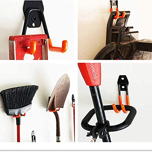 Garage Storage Hooks, Heavy Duty Storage Utility Hooks, Steel Wall Mount Hooks, Garden Tool Organizer, 6-Pack (Type-1) - Thumbnail 6