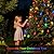 L LAMPOP Solar Christmas Lights Outdoor Waterproof C7 50 LED Ultra Bright Strawberry Fairy String Lights 8 Modes Solar Lights for Outside Garden Patio Wedding Party Christmas Decoration(Multicolor)