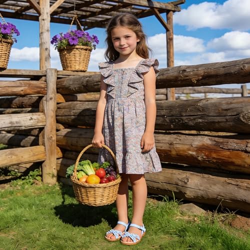 Image of Kiderence Toddler Girls Sandals Little Girls Kids Summer Shoes Toddler Sandals