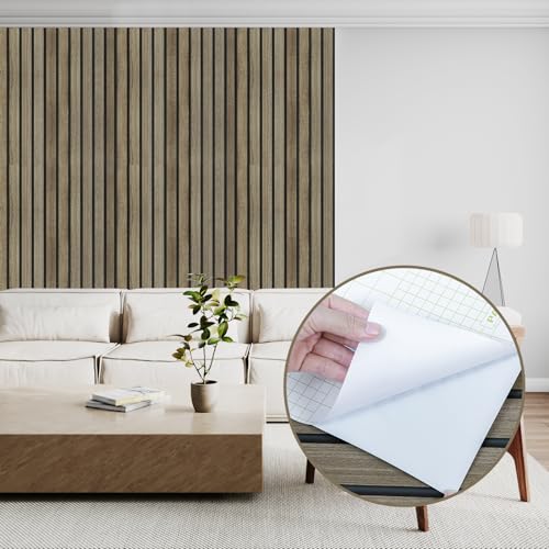 Abyssaly Vinilo Adhesivo Muebles Madera, Papel Adhesivo para Muebles Lama de Madera Oscura,Papel Pintado Autoadhesivo para Muebles Dormitorio Baño Encimera 30cm X 200cm