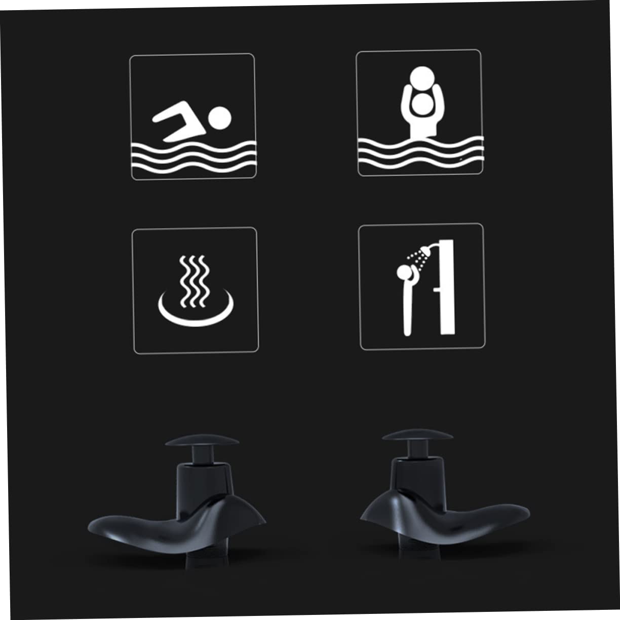 Didiseaon Waterproof Kids Ear Plugs 4 Pack Reusable Silicone Soft Comfortable Molded Ear Protectors for Swimming Activities