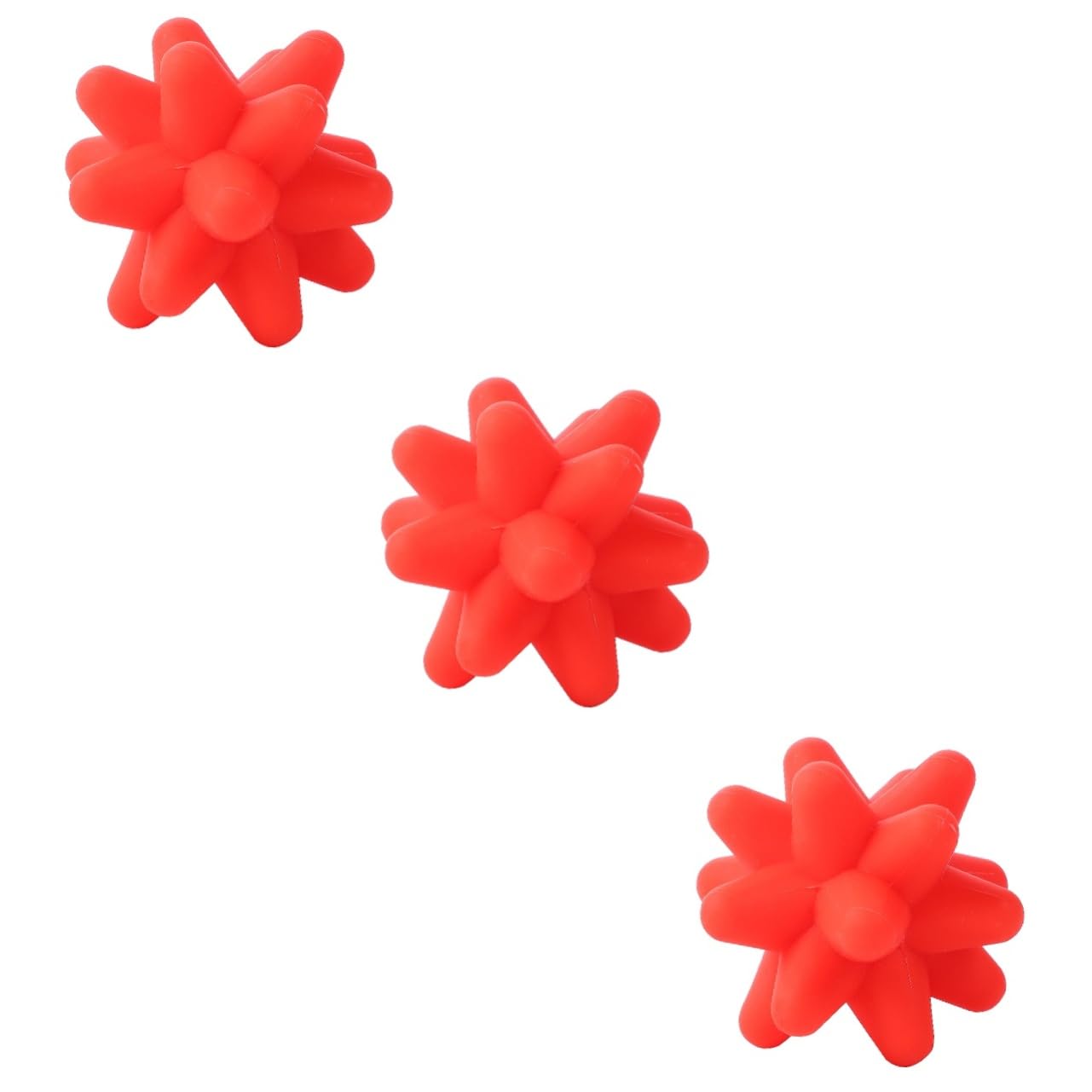 GLEAVI 3pièces Balle De Massage Silicone Élastique Pour Relâchement Musculaire Accessoire De Fitness Et Pour Yoga La Course Musculation