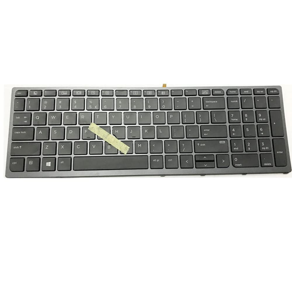 Clavier pour HP ZBook 15u G6 avec frappe précise et disposition US noir