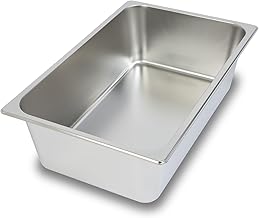VERTES Bac GN 1/1 Gastro Norm (Acier inoxydable, 150mm de profondeur, Hygiénique, Inoxydable, Anti-rayures, Température de -40° à +300°C, pour bain-marie et utilisation polyvalente en gastronomie)