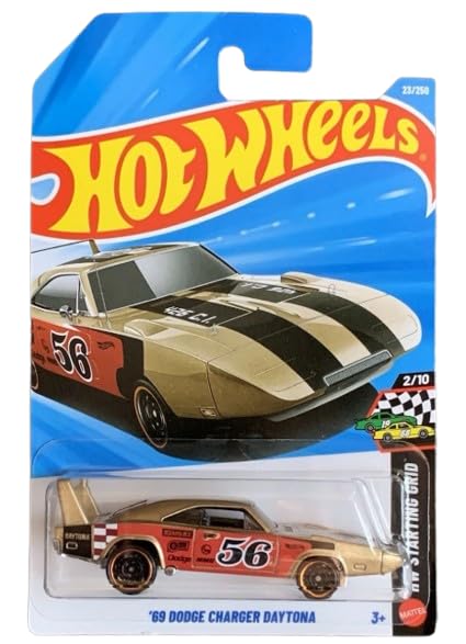 Amazon.com: Hot Wheels '69 Dodge Charger Daytona [Gold] Starting
