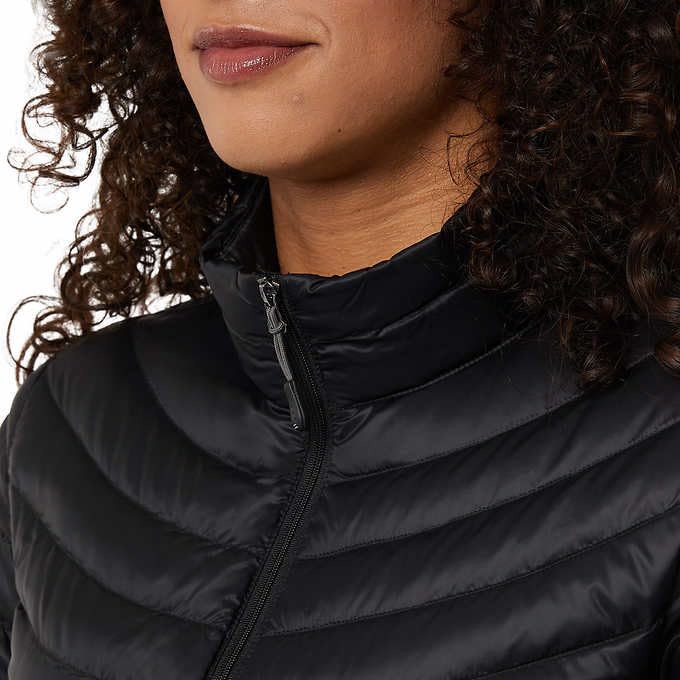 32 Degrees Womens Midweight Down Jacket (Black, M), Medium4