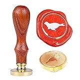 Sea Lion Wax Seal Stamp,YGHM Natural Rosewood Handle Sealing Wax Stamp Kit Gift Package Wedding Invitations