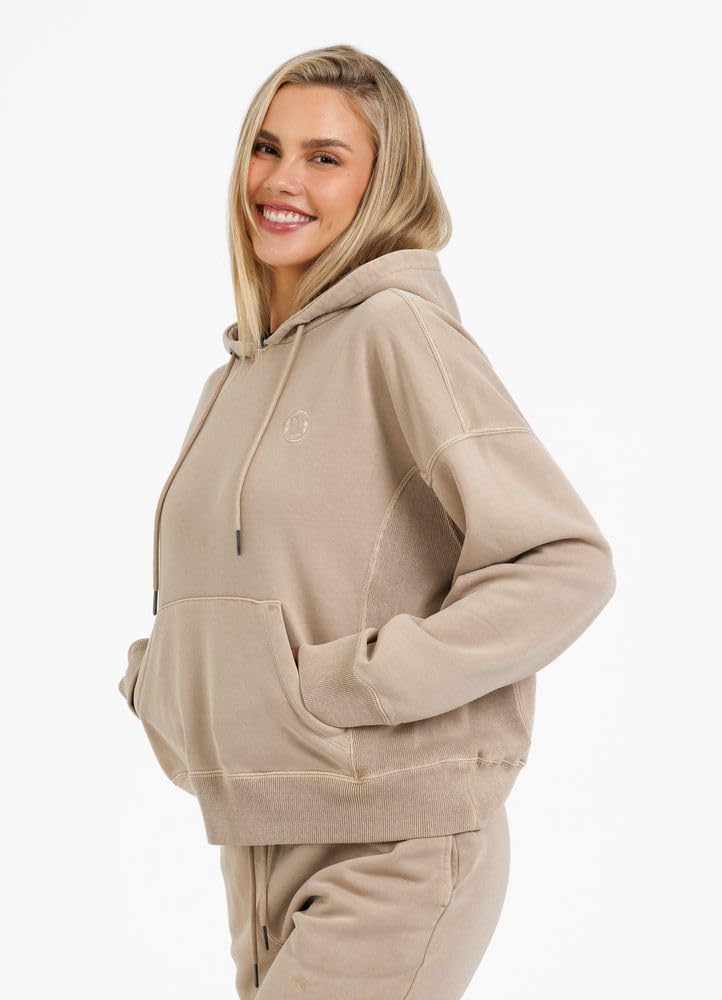 PITBULL Sudadera con capucha para mujer, estilo oversize, pit bull West Coast Washed Manzanita Blusa Suéter Capucha Básicos