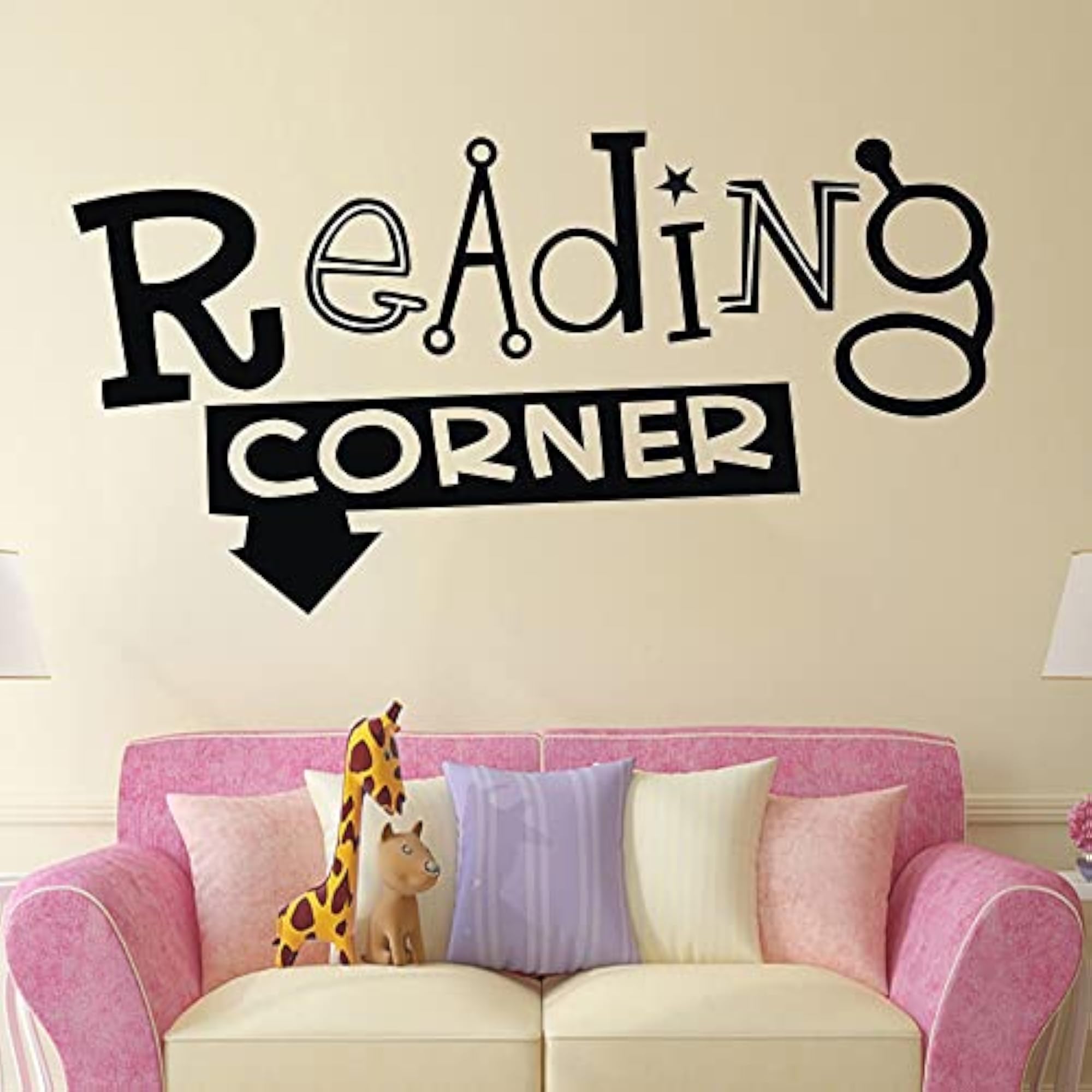 Vinyl Decal Sticker Reading Corner, Home Decor