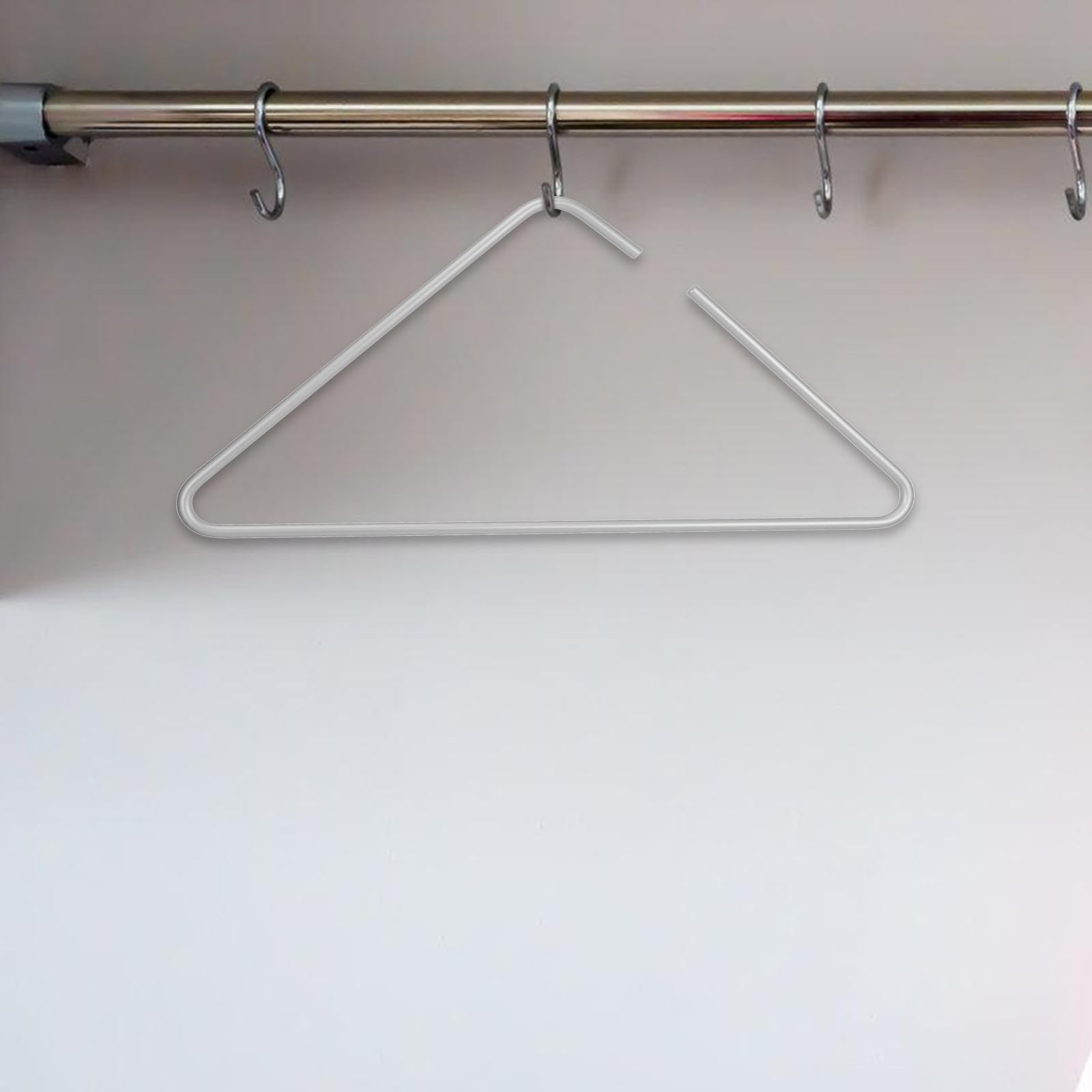 Grucce in Lega di Alluminio Argento, Resistenti All’usura e Salvaspazio Set da 5 Design Triangolare Aperto per Abiti da e Cappotti
