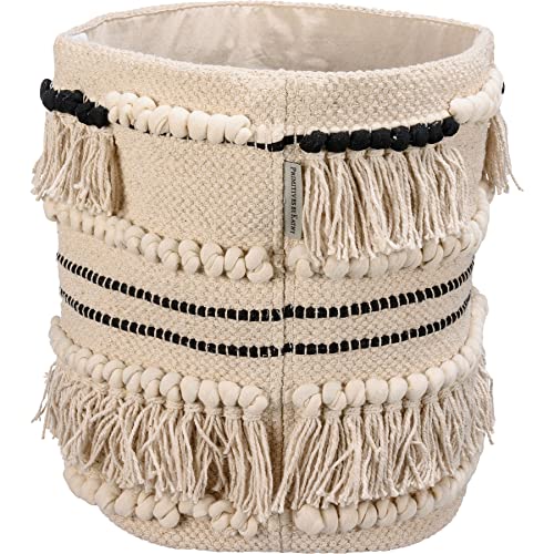 Primitives-by-Kathy-Black-Tassels-Decorative-Bin Primitives by Kathy Black Tassels Decorative Bin