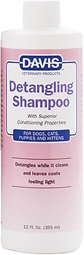 Davis DTS12 Champú desenredante para mascotas, 12 oz