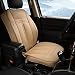 KINGLETING Car Seat Covers,Universal Fit Breathable PU Leather Non-Slip Seat Protector (1 Seat,Beige)