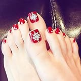 Tamaño: juego de 24 puntas de uñas postizas con diseño completo de uñas con adhesivo de pegamento para uñas y minifileta de uñas. Puedes elegir la uña falsa más adecuada para ti. Es fácil de recortar y limar en cualquier longitud y forma que desees.
