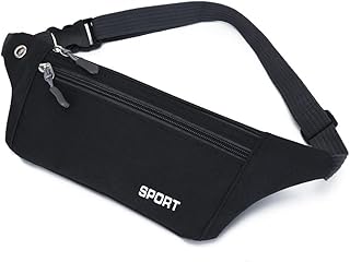 [TOEDNNQI] ウエストポーチ 小さめ ウエストバッグ スマホ収納 メンズ 小物入れ 軽量 薄型 斜めがけ 普段使い ランニングポーチ ヒップバッグ ジム