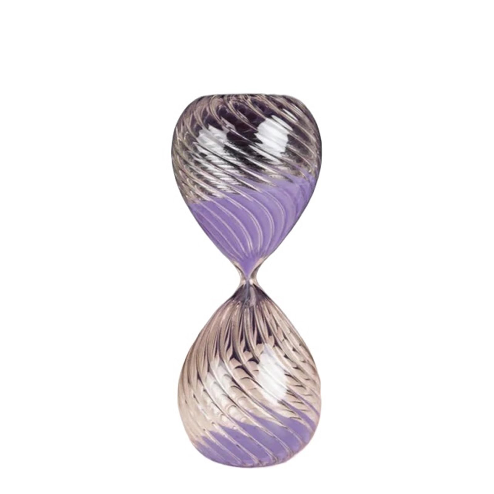 Hourglass Sand, Hourglass Sand Timer 2pcs Multicolor Glass 15-30min(Purple,30min)