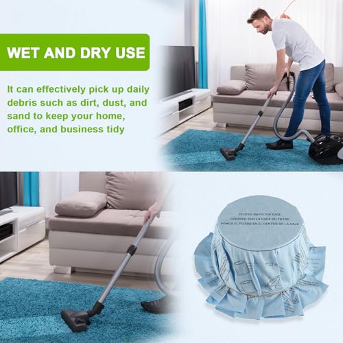 EPLZON Reusable Wet Dry Vac Filter VF2002 Dry Disc Vacuum Filters for Most 5 Gallon and Larger Shop Vac Branded Wet/Dry Vacuum Cleaners(pack of 20pcs Disc Filters 10pcs Retaining Bands) by EPLZON - Used condition - Image 4