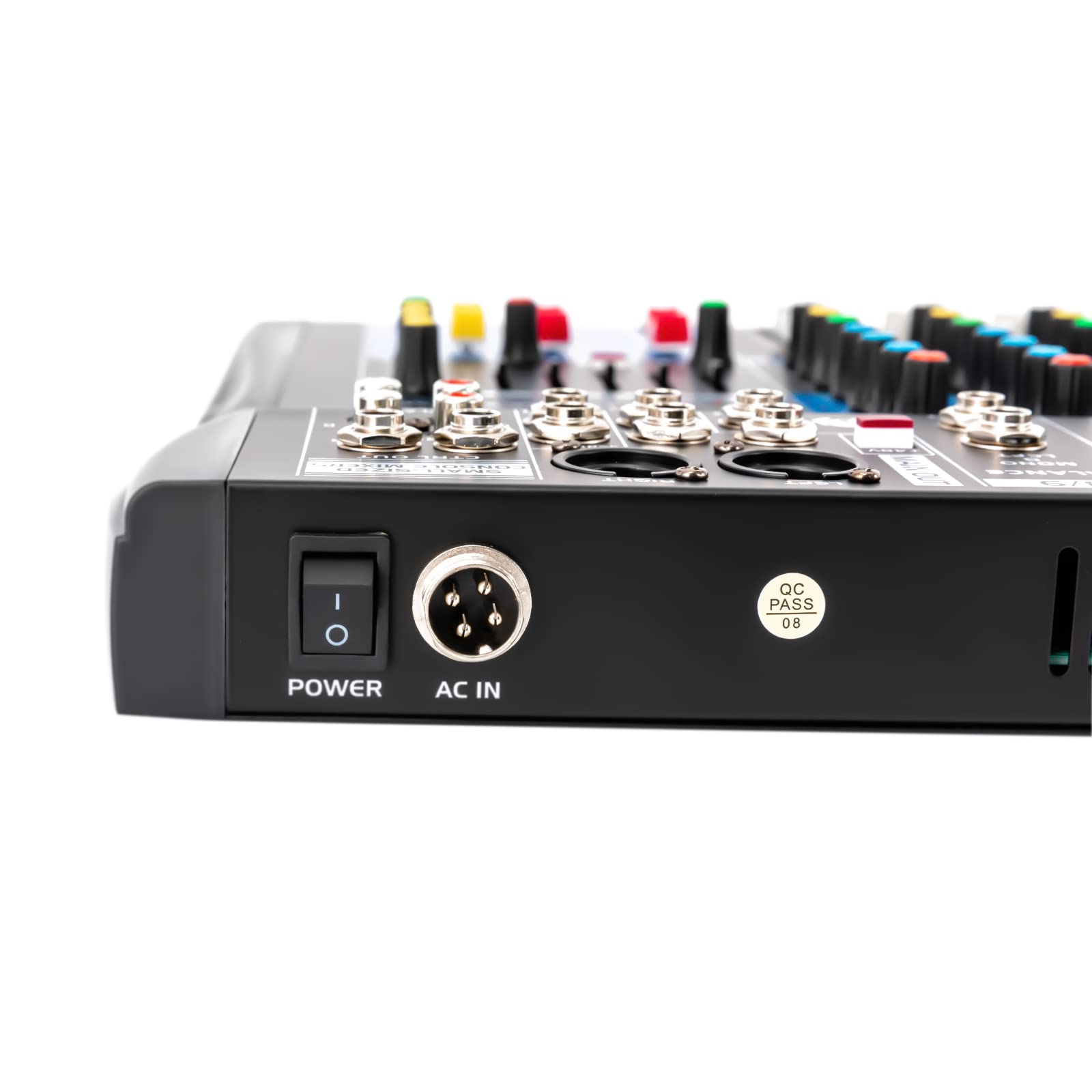 Mixer audio a 8 canali con USB Dj per karaoke, console audio digitale, amplificatore, registrazione Bluetooth, mixer, equalizzatore, audio digitale, mixing, console per bar, spettacoli palcoscenici,