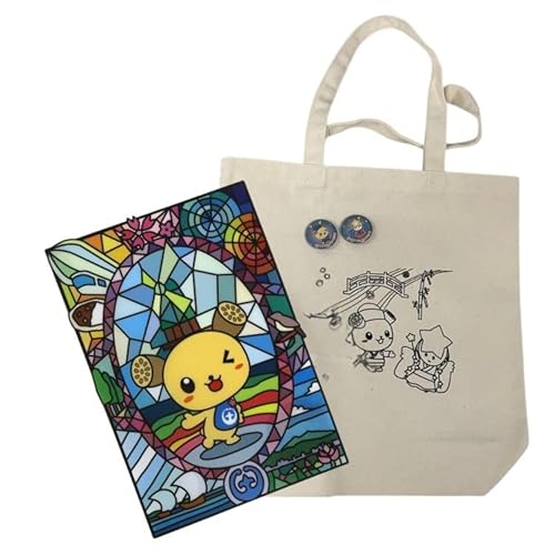 土浦市イメージキャラクター「つちまる」グッズセット(トートバッグ&缶バッジ(『#777キャン限定』)、つちまるクリアファイル) ※北海道・沖縄・離島への配送不可