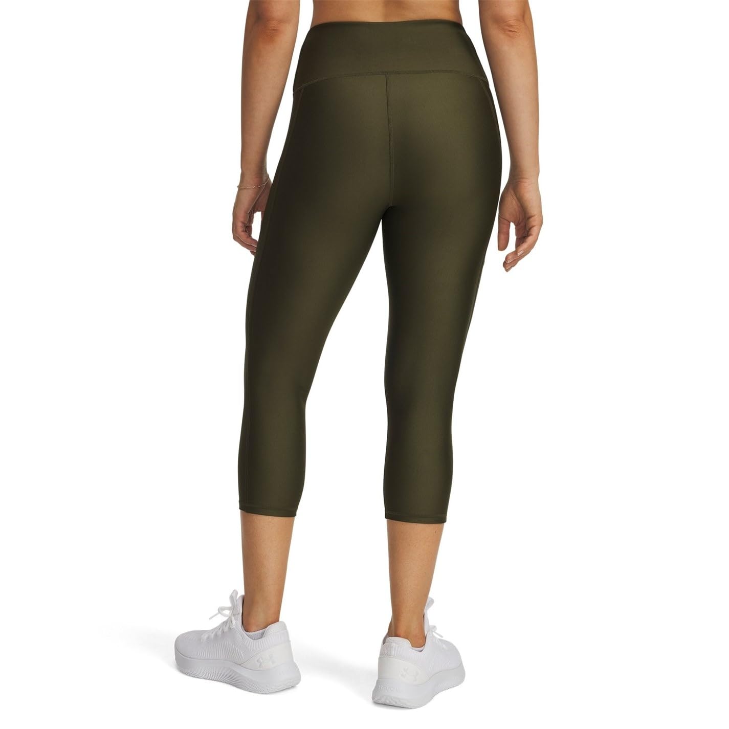 Under Armour - HeatGear Armour High No-Slip Waistband Pocketed Capri, Leggings Donna