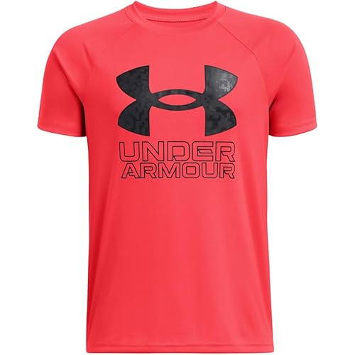 Under Armour Boys Tech Hybrid Print Short Sleeve T Shirt