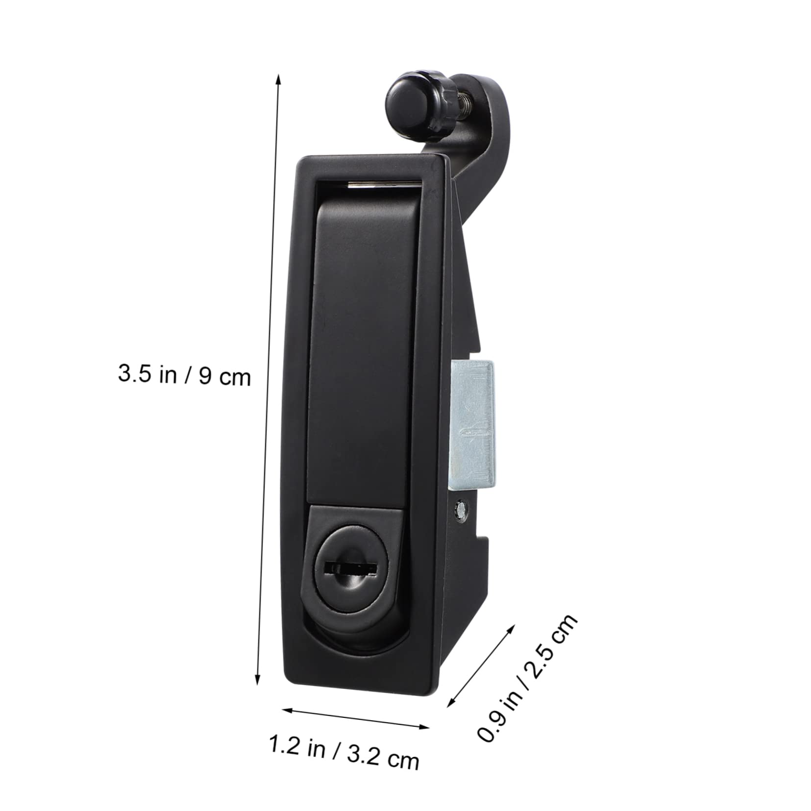 MUSISALY Hand Operated Compression Latches Key Locking Lock Latch Clasp for Cabinet Door