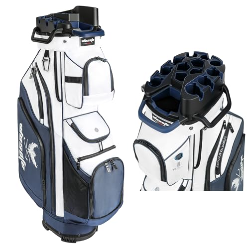 14-Way Golf Cart Bag with 13 Pockets, Cooler, Rain Cover