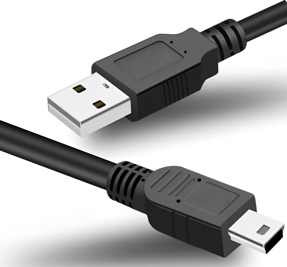 Repuesto Cable USB 150cm 5Pin Cable de Datos Transferencia de Fotos UC E4 Compatible con Nikon D610 D7000 D90 D80 D70s D70 D60 D40X D3000 D3100 D100 D200 D300 D1x D1h D2x D2h D2Hs D3 D3s D4 D3X