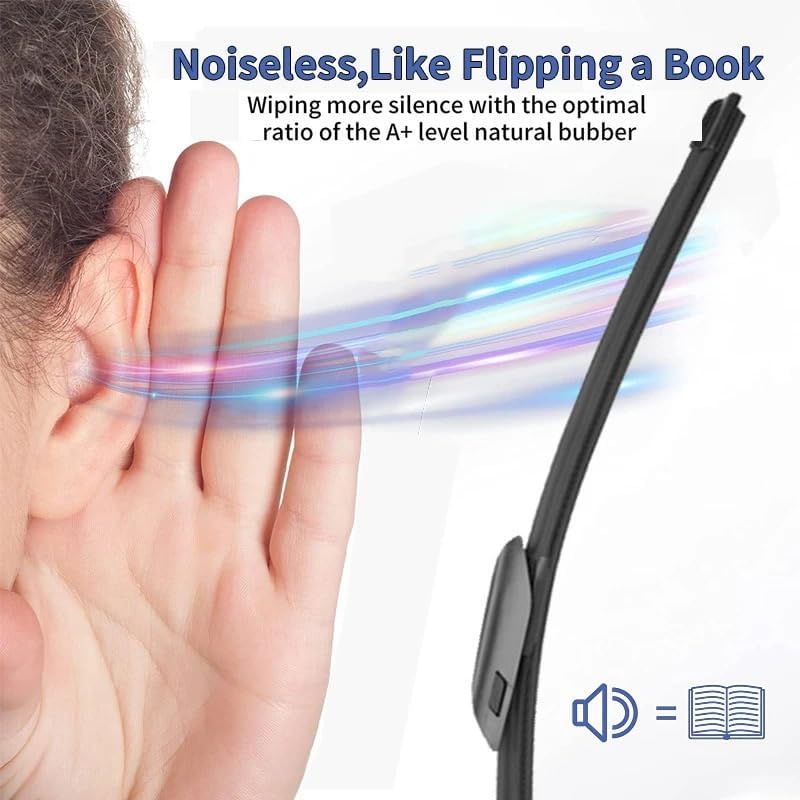 Miniatura 5 de Escobillas de limpiaparabrisas delantero compatible con BMW Serie 2 Gran Coupe F44 2020-2023, accesorios de ventana M235i 218i 220i (color frontal,