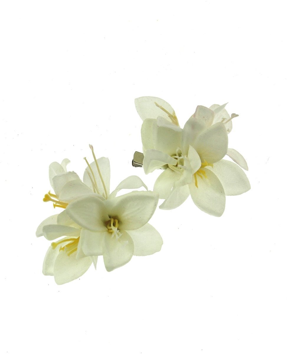 Zac's Alter Ego Pair of Small Lilies on Concord Clip & Brooch Pin