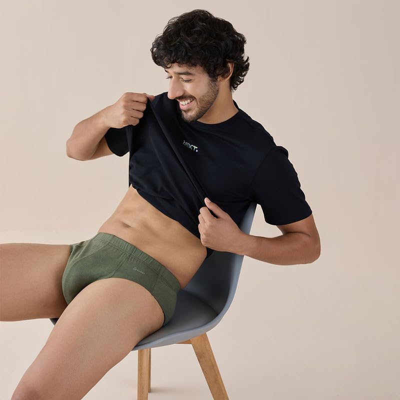 Image of GLOOT Men's Cotton Solid Briefs