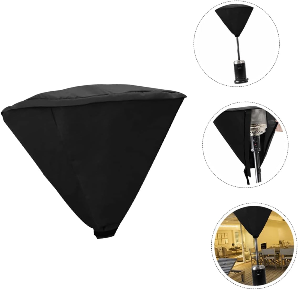 Balacoo Waterproof Heavy Duty Patio Heater Cover Outdoor Patio Heater Cover Rustic