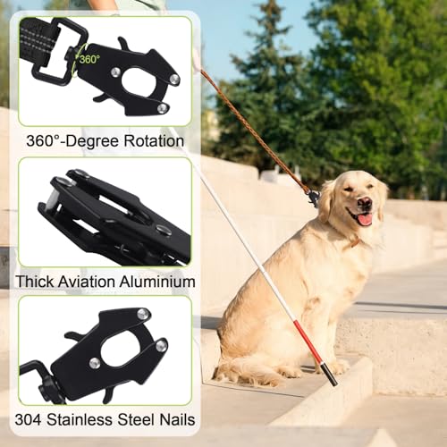 UFURMATE Frosch-Clip, Weltraum-Aluminium-Verriegelung, Robuste Schnellverschluss-Schnalle, Rostbeständige Hundekettenschnalle, Hundeleine Verschluss Frosch-Clip, Ersatz - 299 kg Kapazität, Schwarz