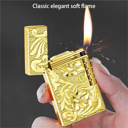 Encendedor de butano para camping con llama ajustable y diseño esmerilado 4