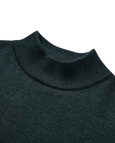 Alimens & Gentle Men's Mock Turtleneck Long Sleeve Soft Lightweight Casual Slim Fit Pullover Stretch Knit Top4
