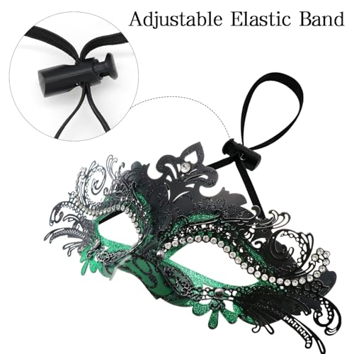 Image of Coddsmz Couple Masquerade Mask Set - Venetian & Mardi Gras Mask for Women & Men