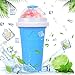 Herefun Slushy Maker Cup, Slushie Maker Cup Magic Quick Frozen Smoothies per Bambini e Familiari, Macchina per Preparare il Latte Estivo fai da te e Gelato (Blu)