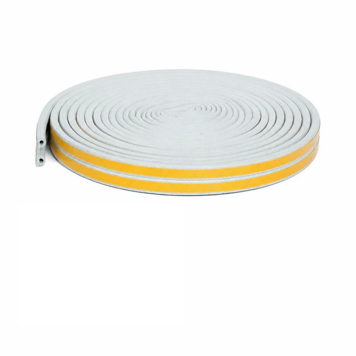 5m/10m Door Seal Strip Self-Adhesive Draft Stopper Tape Window Weather Stripping Insulation Noise Rubber Sealing Strip-P grey-5M (16.4ft)