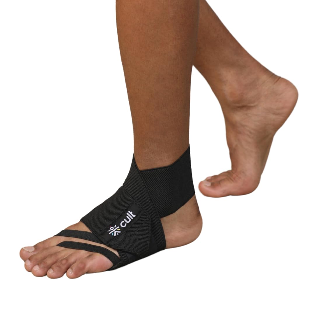 CULT Ankle Support Brace for Men & Women – Compression Sleeve with Breathable Cotton Fabric, Sweat-Absorbent, Anti-Slip Grip – Ideal for Running, Walking, Sports, Workouts & Injury Recovery